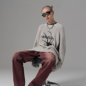 Spider Print Y2K Top