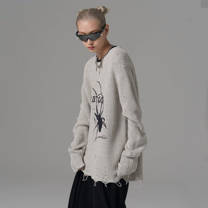 Spider Print Y2K Top