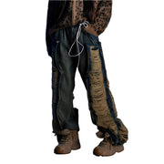 Pantalon en denim cyberpunk épissé