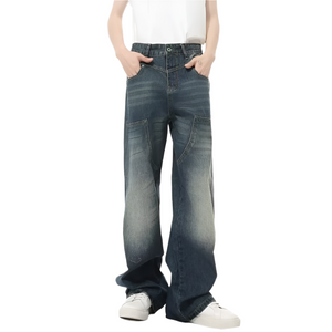 Splicing Wide Leg Y2k Jeans