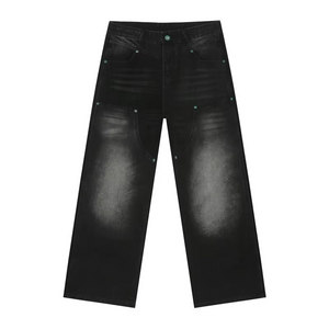 Splicing Wide Leg Y2k Jeans