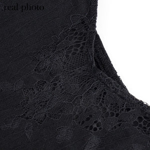 Split Mall Lace Cut Out Dress