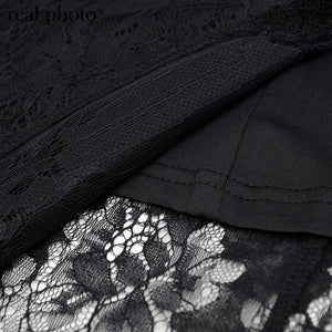 Split Mall Lace Cut Out Dress