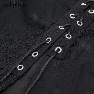 Split Mall Lace Cut Out Dress