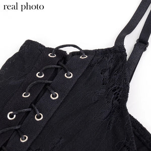 Split Mall Lace Cut Out Dress