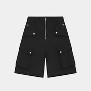 Spring Half Zipper Shorts
