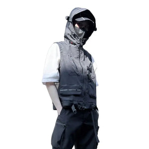 Spring Hooded Cargo Vest