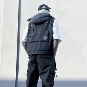 Spring Hooded Cargo Vest