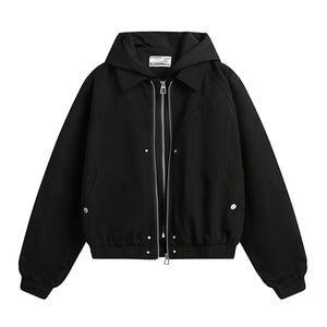 Spring Jacket Women Double Zipper