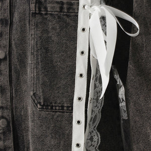 Spring Jacket Women Fashion Ribbon