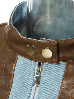 Spring Jacket Women PU Leather