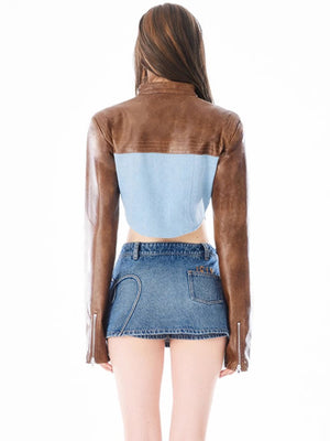 Spring Jacket Women PU Leather