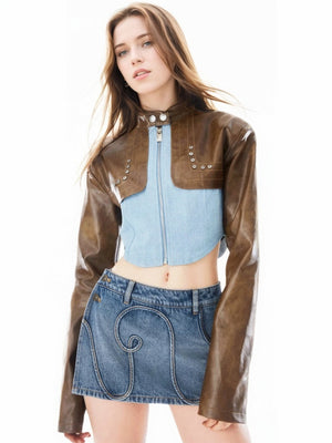 Spring Jacket Women PU Leather