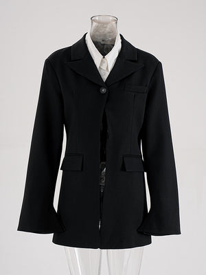 Spring Jacket Women Single Button Suit