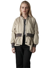 Spring Jacket Women Zipper Irregular