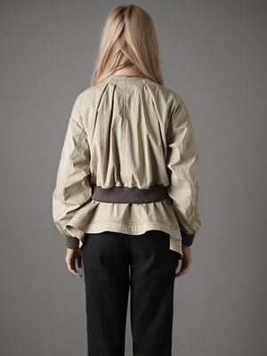 Spring Jacket Women Zipper Irregular