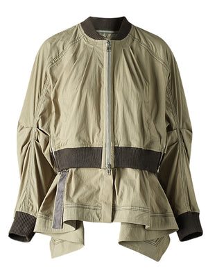 Spring Jacket Women Zipper Irregular