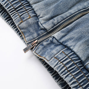 Spring Women Jacket Fur Denim Jackets