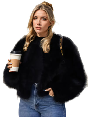 Spring Women Jacket Imitation Fox Fur