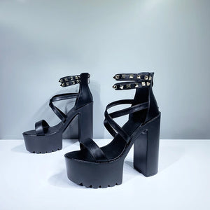 Square Heel Chunky Sandals