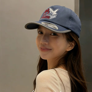 Star Embroidery Baseball Hats Y2K