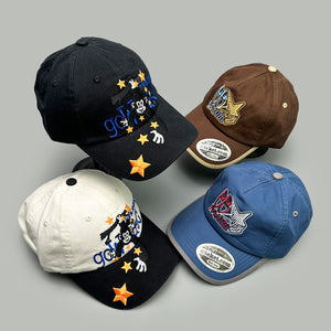 Star Embroidery Baseball Hats Y2K