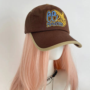 Star Embroidery Baseball Hats Y2K