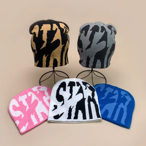 STAR Letter Y2K Beanies