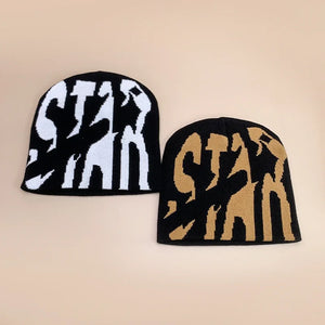 STAR Letter Y2K Beanies