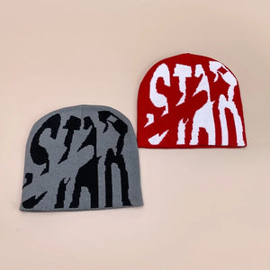 STAR Letter Y2K Beanies