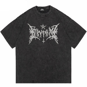 Star Print Y2K Baggy T Shirts