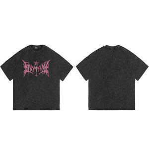 Star Print Y2K Baggy T Shirts