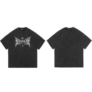 Star Print Y2K Baggy T Shirts