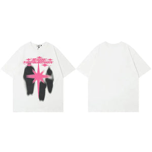 Star Shadow Graphic Y2K T Shirt