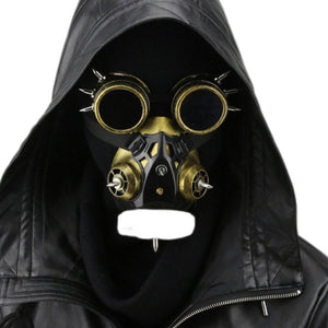 Steampunk Face Mask Techwear - product view on white background