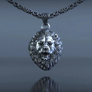 Sterling Silver Lion Pendant