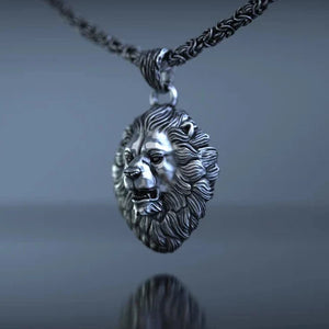 Sterling Silver Lion Pendant