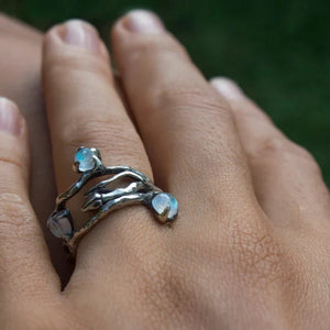 Sterling Silver Moonstone Ring