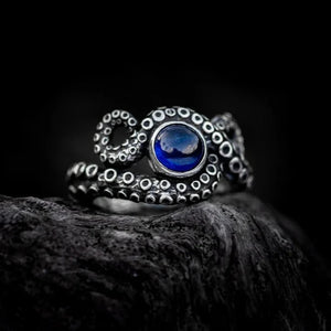 Sterling Silver Octopus Ring