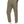Khaki athletic pants in three-quarter front view, hand in the slash pocket, small logo on the left thigh