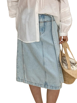 Straight Tube Skirts Y2K