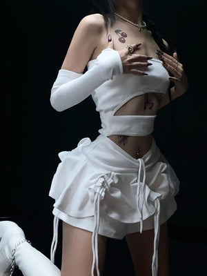 Strapless Cut Out Dress