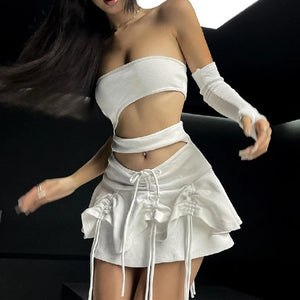 Strapless Cut Out Dress