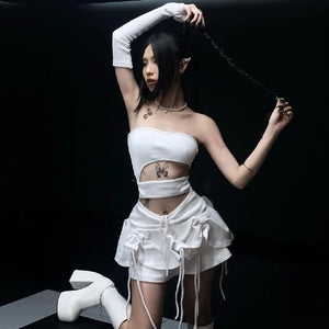 Strapless Cut Out Dress