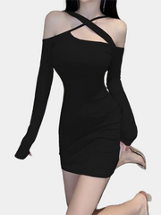 Strapless Cut Out Mini Dress