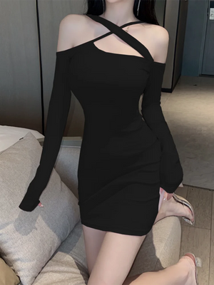 Strapless Cut Out Mini Dress