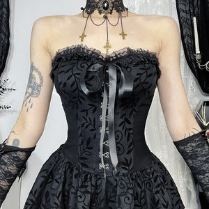 Strapless Goth Corset Dress