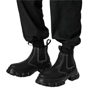 Street Black Boots Men
