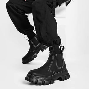 Street Black Boots Men