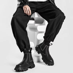 Street Black Boots Men